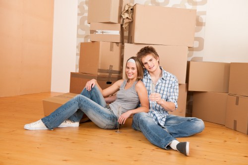 Removal truck and movers planned for a local Enfield property access