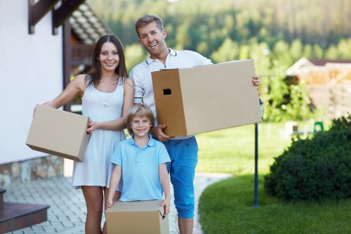 Office removals team planning a workplace move in Enfield