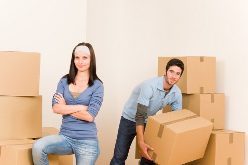 Moving day preparation for an Enfield home relocation