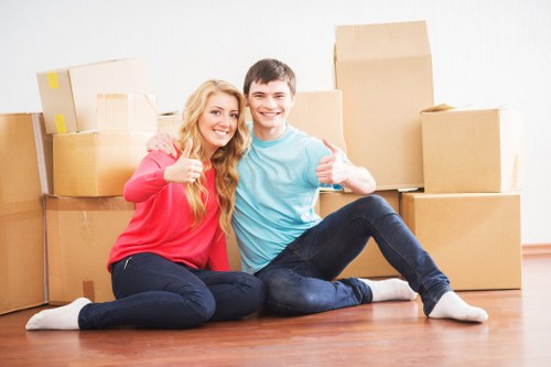 Household moving day in a typical Enfield property